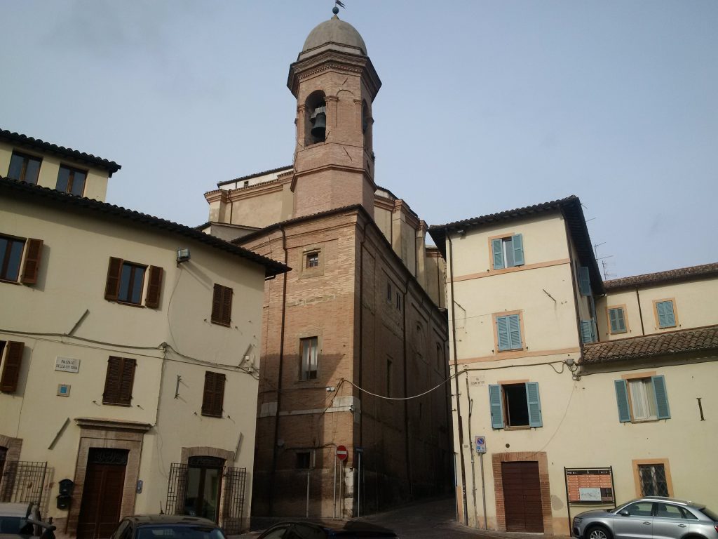 Santa Maria in Via church, just a few hours before the earthquake