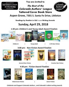 Tattered Cover Poster 2018 CAL Awards Finalists